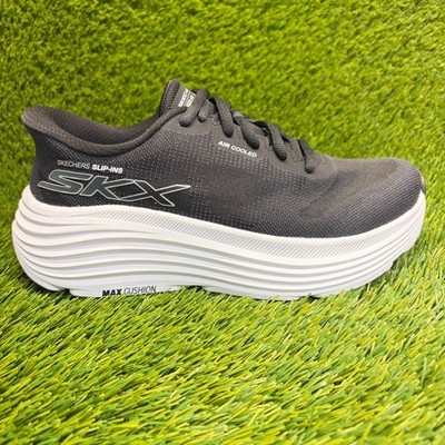 Skechers Max Cushioning Endeavour Womens Size 7 Black Running Shoes Sneakers