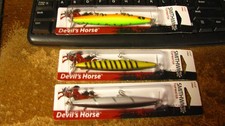 Smithwick crankbaits, :devils Horse", 3 ct, 3 colors, free shipping
