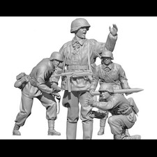 1/35 WWII Artillery Crew Soldier RESIN FIGURE MODEL KIT Unassembled Unpainted