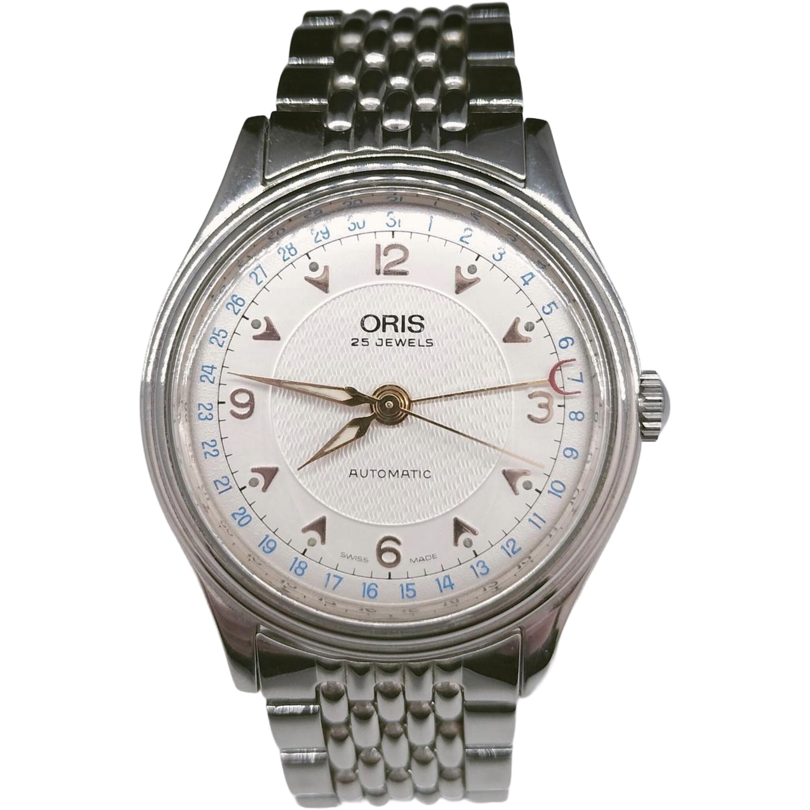 ORIS 7470 Pointer Date White Dial Automatic Men W… - image 1
