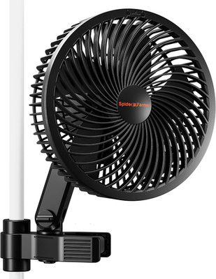 Spider Farmer Grow Ventilator Mit Clip, 10-Stufen-Regelung per Knopf Oder GGS Sm