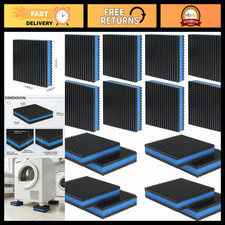 Anti-Vibration Pads 4"x4"x7/8" Rubber EVA Sound Isolation Mat for HVAC, Treadmil