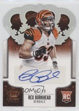 2013 Crown Royale Silver Holo Die-Cut Signatures 61/99 Rex Burkhead Auto 1u6