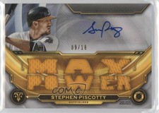 2019 Topps Triple Threads Auto Relics 9/18 Stephen Piscotty #TTAR-SPI2 Auto 0c3