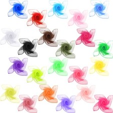 22 Pcs 50s Chiffon Scarf Retro Chiffon Sheer Square Neck Head Scarf for Women