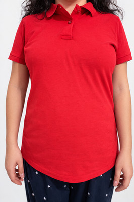 Damen Polo B&C Collection Bright Fuchsia 100% Bio Baumwolle