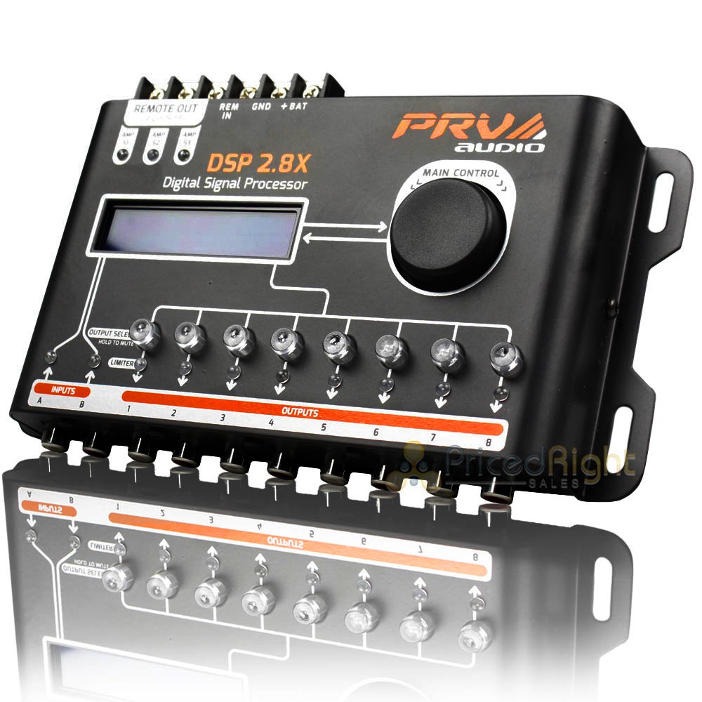 PRV Audio 8 Channel Digital Signal Processor Crossover and Equalizer ...