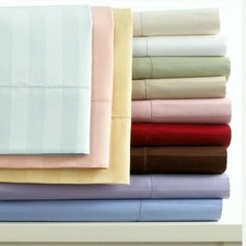 Fantastic Flat Sheet 2 Pillow Case 1200 TC Egyptian Cotton Stripe Colors