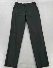 Prada Milano Men's Wool Gray Pinstripe Sleek Slim Pants Trousers Sz 50 Inseam 35