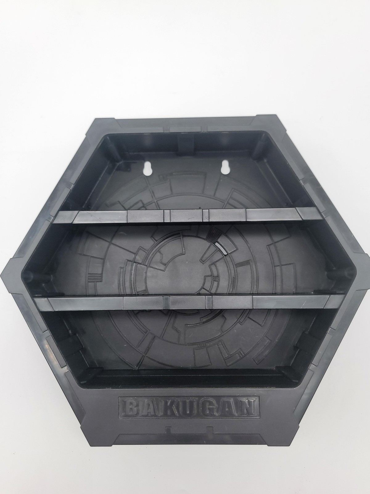 Bakugan Black Hexagon Storage Case Organizer Wall Mount Display Spin Master Toy