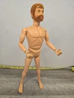 Vintage 12" GI Joe 1964 Red Fuzzy Flocked Hair Beard Scar On Face Hasbro USA ***