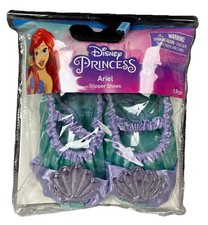 Ariel Costume Slipper Shoes Mary Jane Style Fits Child Sz 7-11 Disney Princess