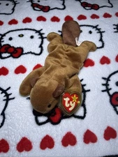 Ty Beanie Baby Bucky The Beaver Beanbag Plush 1995 PVC With TAG ERRORS