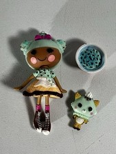 Mini muñeca Lalaloopsy cucharadas cono gofre con mascota y accesorios