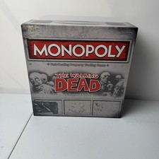 THE WALKING DEAD Monopoly Survival Edition Board Game Complete EUC