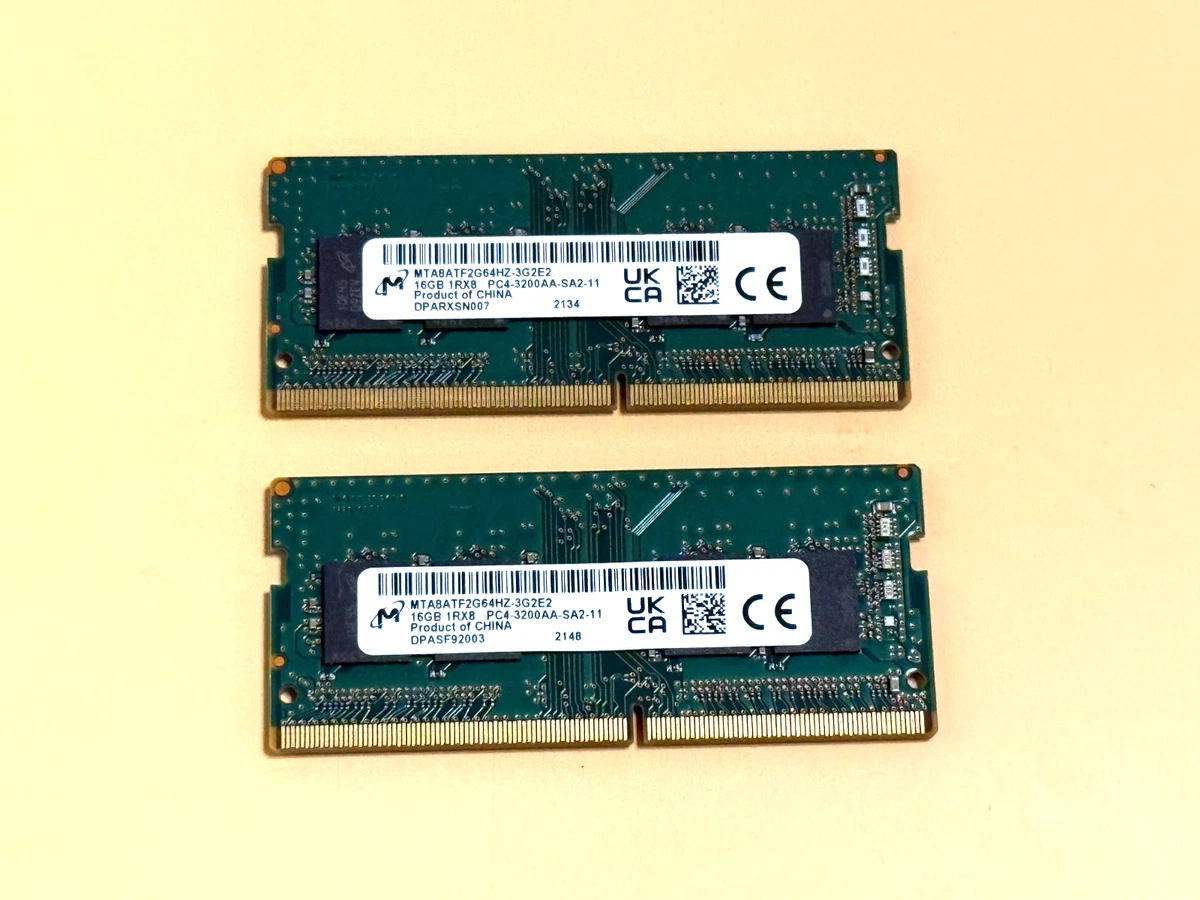 Micron DDR4 SDRAM 32 GB Total Capacity Memory (RAM) for sale | eBay