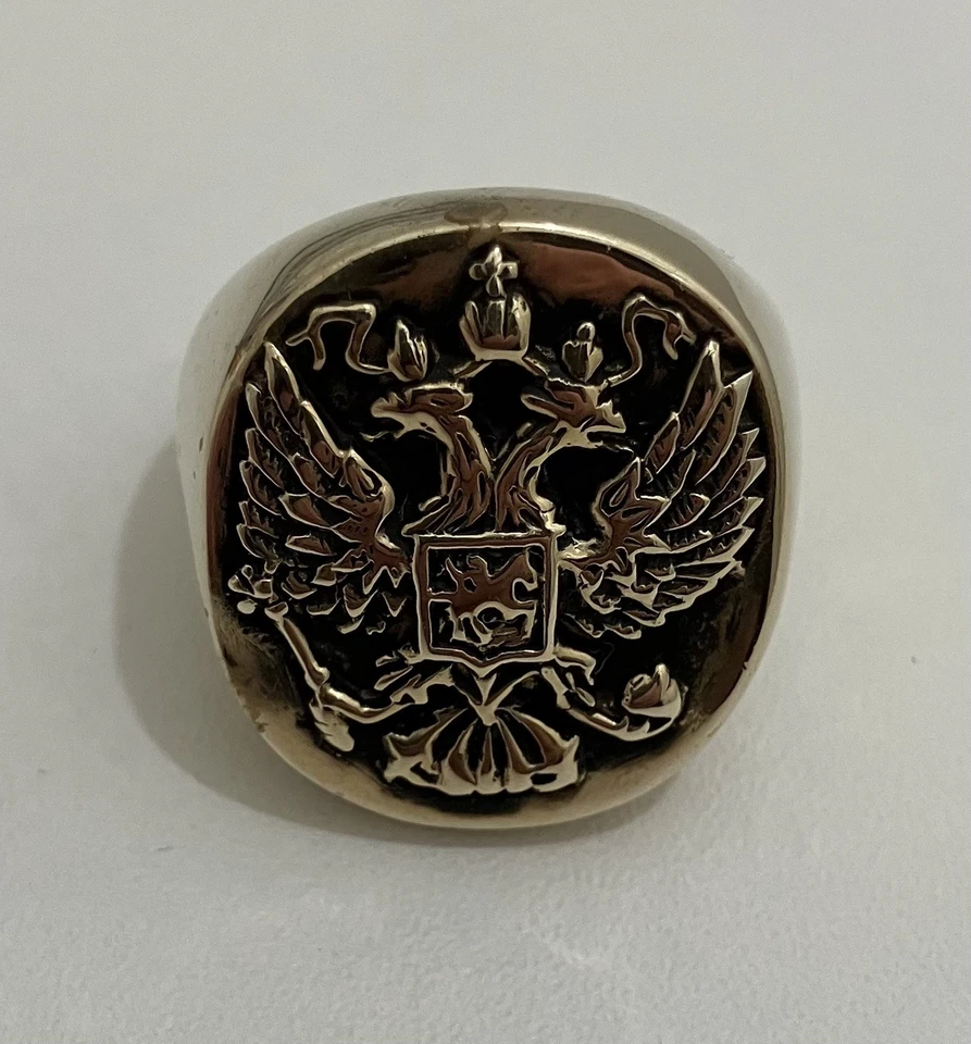 Bague Laiton - Aigle Bicéphale - Photo 2/4