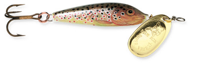 Vintage      Blue Fox   Vibrax     Minnow Spin   #1           Brown Trout / Gold