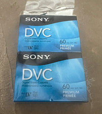 Sony DVM60PRR MiniDV DVC Premium Digital Video Cassette 60 Min Lot of 2 NEW