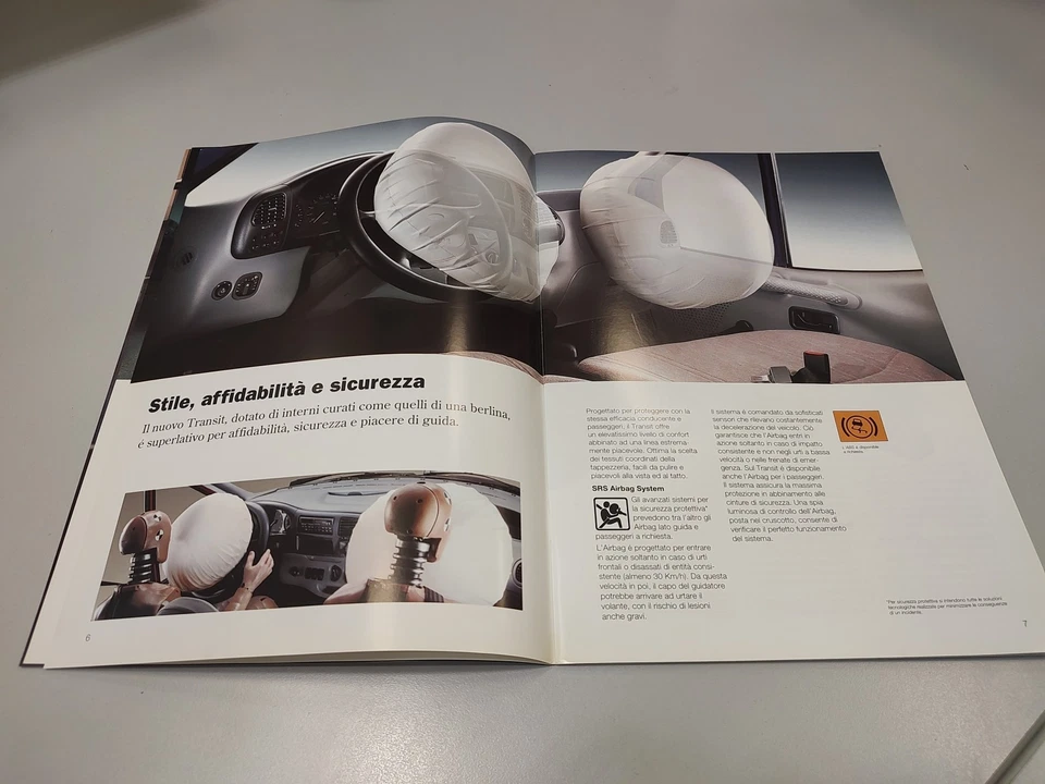 FORD TRANSIT ANNI 90 OPUSCOLO DEPLIANT PROSPEKT CATALOGO - Immagine 4 di 4