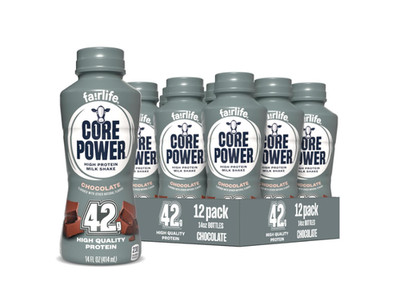 Core Power Elite High Protein Shake, Chocolate, 42g Protein, 12-Pack