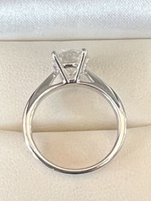 Women's Solitaire Ring 2.05 CT White Round Diamonds