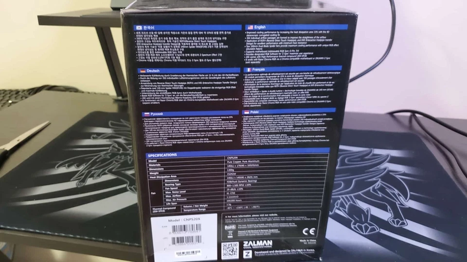 ZALMAN CNPS20X CPU Air Cooler - Dual Tower-Dual Fan ARGB Z-Sync High Performance - Image 2 of 4