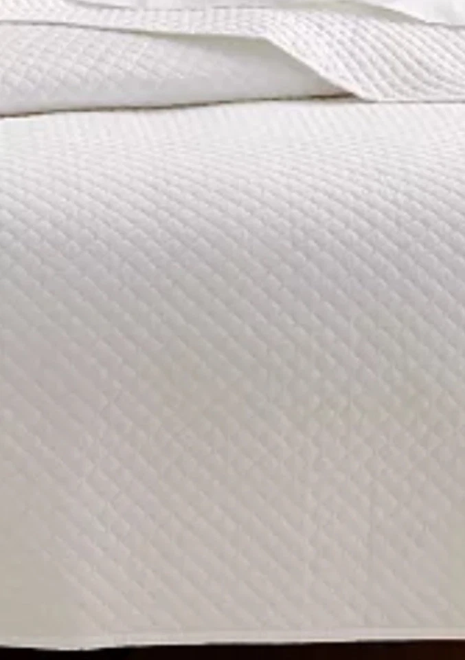 Charter Club Damasco Acolchado KING Juego de Cobertores 3 Piezas 210 Hilos Blanco Foto 3 de 4