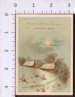 1895 Boston STANDARD BOTTLING COMPANY Trade Card Ginger Cordial SODA Ginger Ale - Image 1 of 2