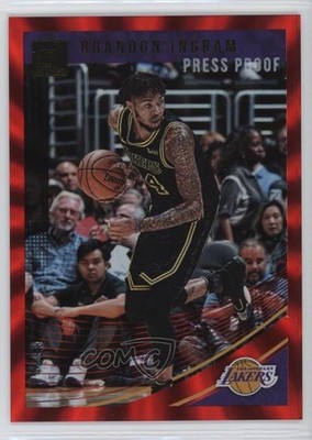 2018-19 Panini Donruss Press Proof Red Laser 14/99 Brandon Ingram #64 2c0