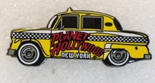 Planet Hollywood New York Taxi Pinback Button Car Shaped