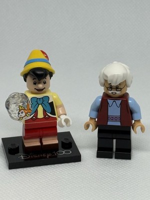 Lego Disney 100 Pinocchio CMF And Geppetto Minifigure New From Set 21352 Limited