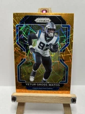 YETUR GROSS-MATOS 2021 Panini Prizm ORANGE LAZER PRIZM #319 Carolina Panthers