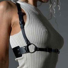 Women s Fashion Harness Belt Shaped Corset PU Leather Body Harness Lingerie