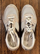 Vintage CHAMPION Tennis Shoes Beige Suede/Mesh Women's Size 8