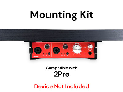 Desk Mount Kit for Focusrite Clarett / Clarett+ 2Pre - Under Desk Mount Brackets
