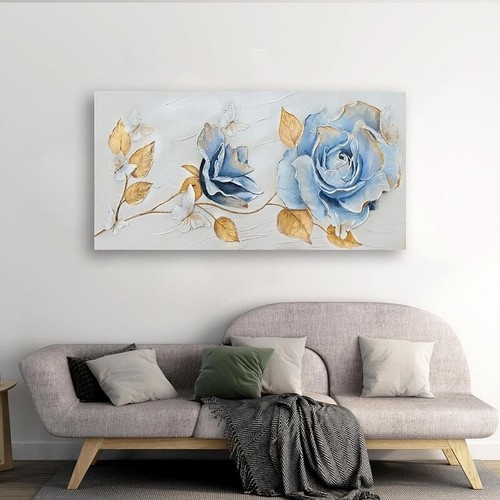 Modern Canvas Wall Art Decor Floral Print Living Room Bedroom Office Kitchen New - Picture 7 of 7