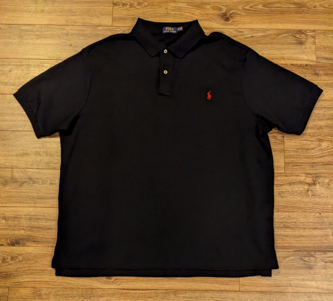 Polo Ralph Lauren Men's Washed Black Luxury Touch Cotton Polo Polo Ralph Lauren Men's Washed Black Luxury Touch Cotton Polo
