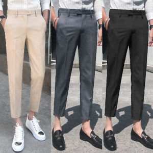 slim tapered trousers mens