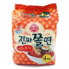Korean Instant Noodle OTTOGI JINJJA JJOLMYEON 4pack Set Hot Spicy Ramen Ramyun