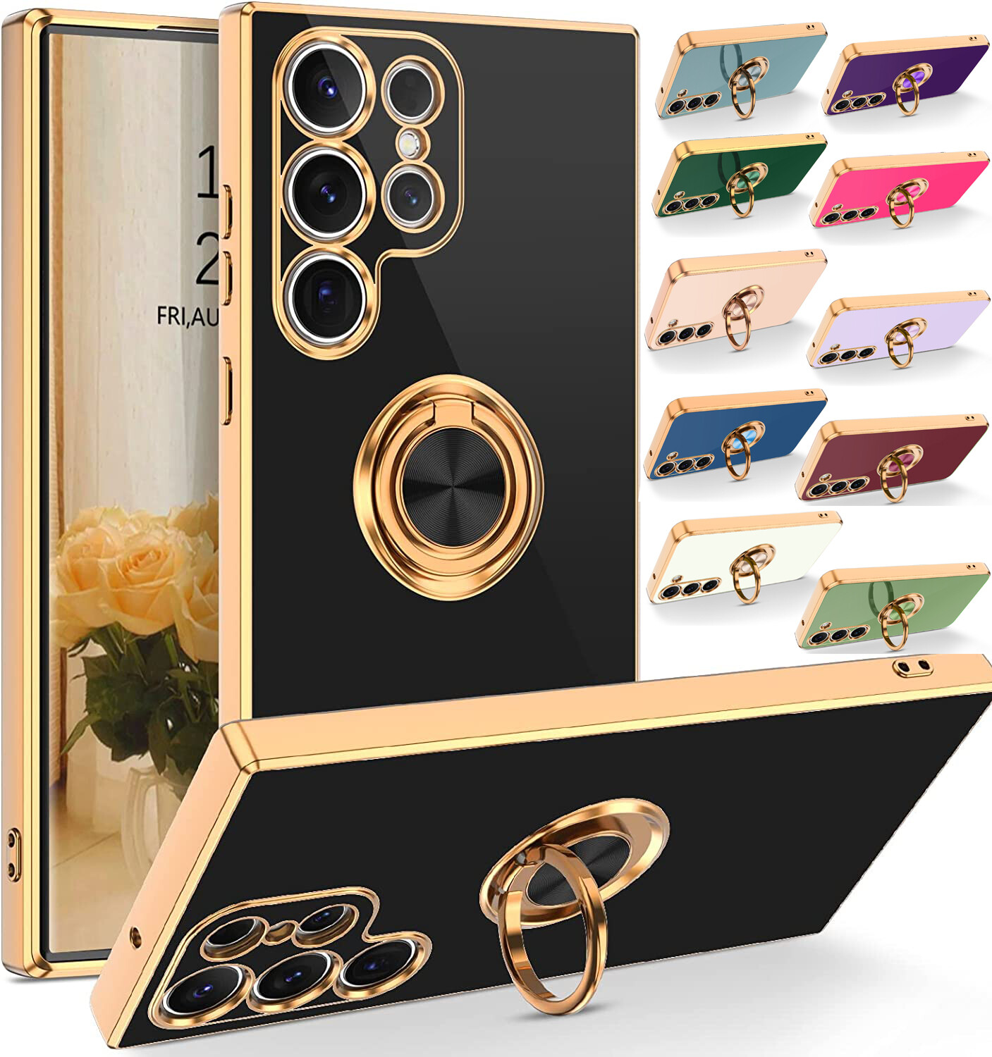 Phone Case For Samsung Galaxy S21 S22 S23 Ultra Plus Shockproof Heavy Duty Cover-image