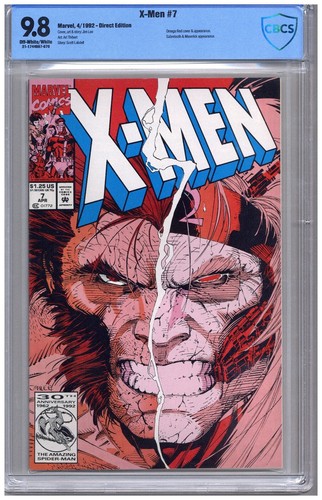 X-Men  # 7   CBCS   9.8   NMMT   Off white/wht pgs  4/92  Omega Red cover & App.