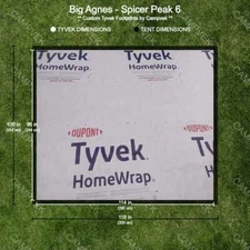 Tyvek Footprint for the Big Agnes Spicer Peak 6 Tent
