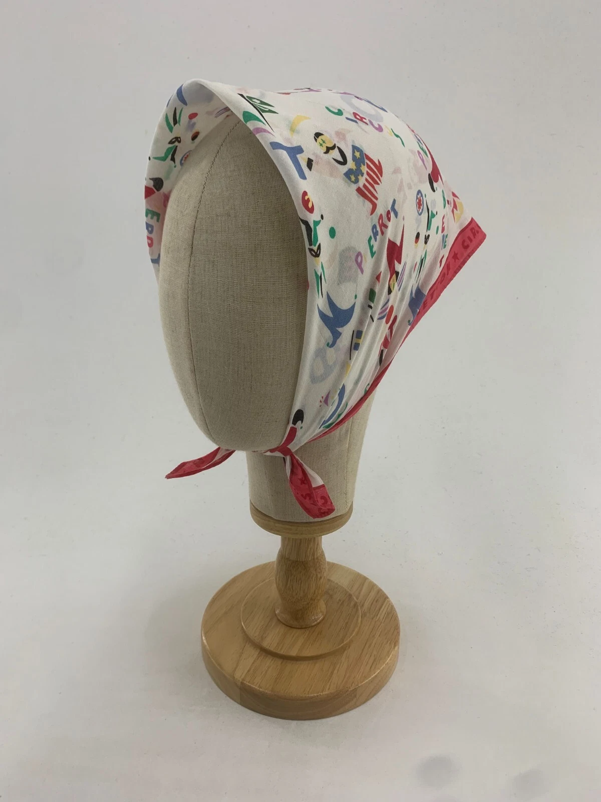 Vintage 90s Handkerchief Benetton Bandana Cotton Scarf Wrap Neckerchief