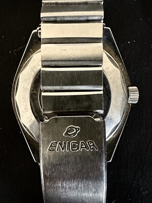 70s Vintage Enicar Swiss Automatic 27 Jewel Day/Date Wrist Watch