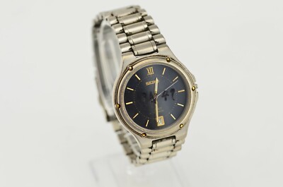 L579 Vintage Seiko Spirit Titanium Watch 7N47-8000 Needs Repair