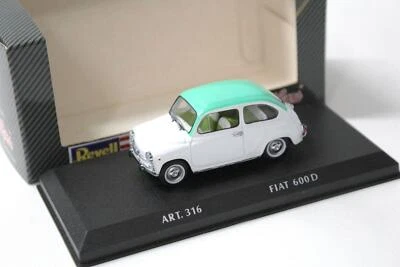 1:43 Detail Cars Fiat 600D white/green - Bild 1 von 3