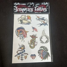 Aresvns Temporary  Tattoos for Women Men and Kids,Realistic Fun Sea Theme X 5