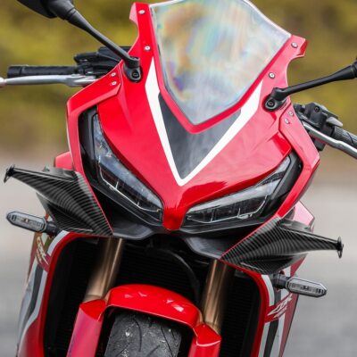 For CBR650R 2019-2022 Carbon Fiber Side Fairing Winglet Front Wing