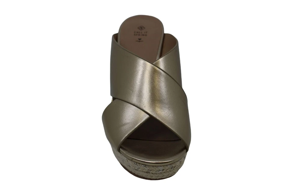 Call It Spring Andrusha Champagne Gold Wedge Sandals. Sz 10. NWD! - Image 2 of 4